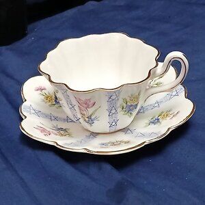 Vintage Collectible Royal Stuart Bone China Cup & Saucer set, Mint Condition